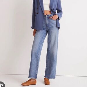 MADEWELL WOMENS PERFECT VINTAGE WIDE LEG CROP JEAN 33